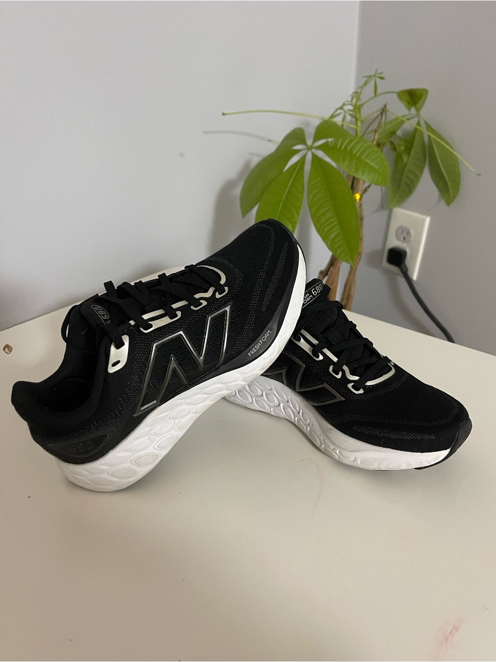 New Balance Black and White Women's Athletic Sneakers